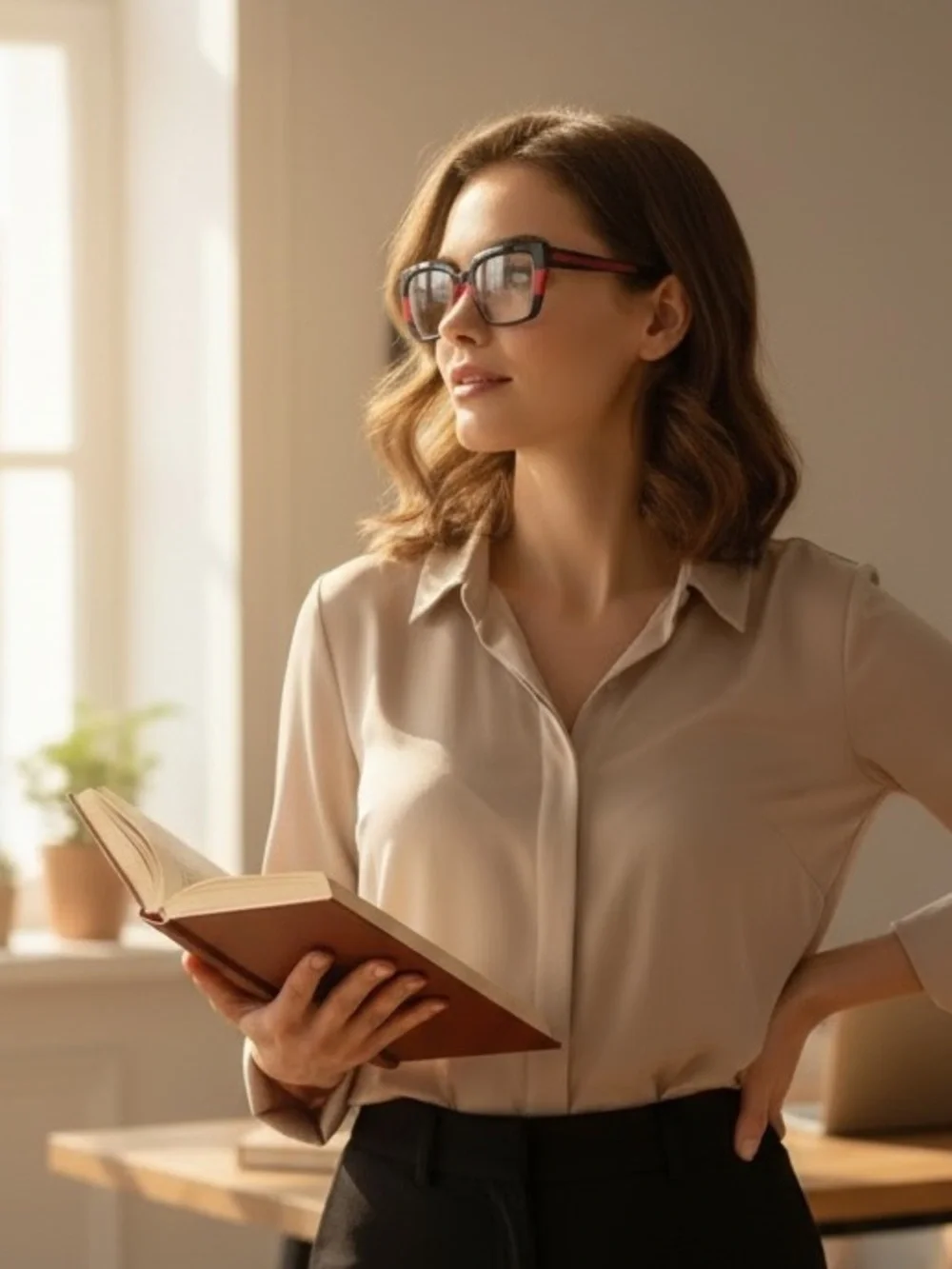 Oversized Square Reading Glasses Black Red Stripe +3.50 Chic Frame